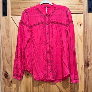 Free People Swiss dot top